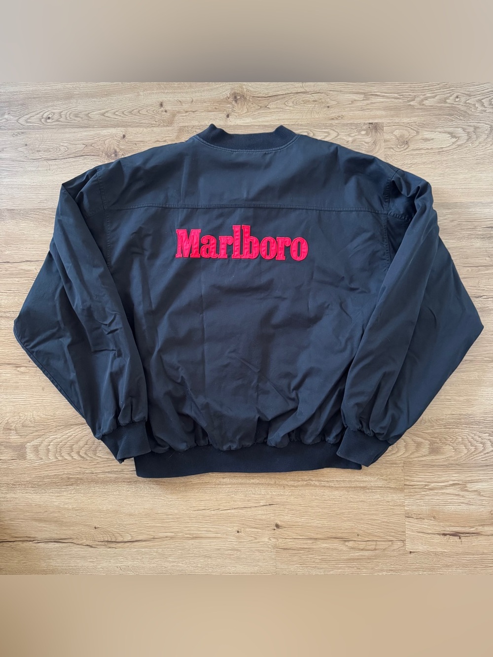 Vintage 90s Marlboro Reversible Bomber Jacket Size XL